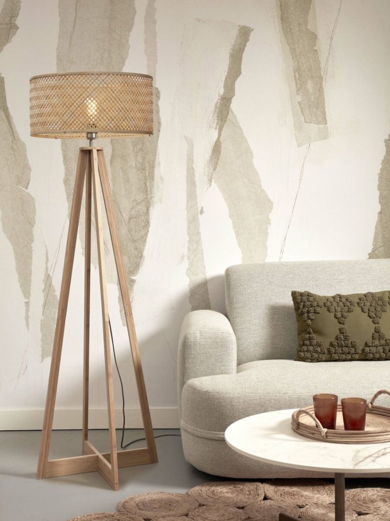 Boheemse naturel ronde vloerlamp GOOD&MOJO Java - Afbeelding 5