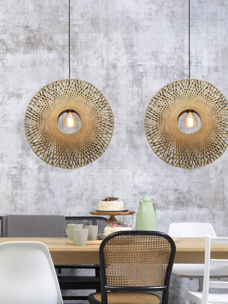Boheemse naturel zwarte bamboe hanglamp GOOD&MOJO Kalimantan - Afbeelding 5