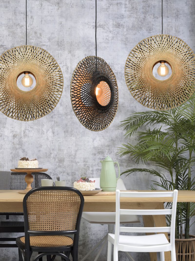 Boheemse naturel zwarte bamboe hanglamp GOOD&MOJO Kalimantan - Afbeelding 10
