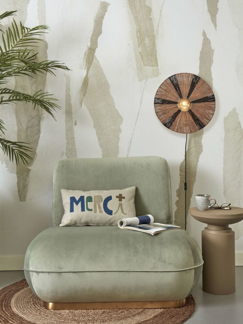 Boheemse ronde naturel zwarte wandlamp GOOD&MOJO Iguazu - Afbeelding 2