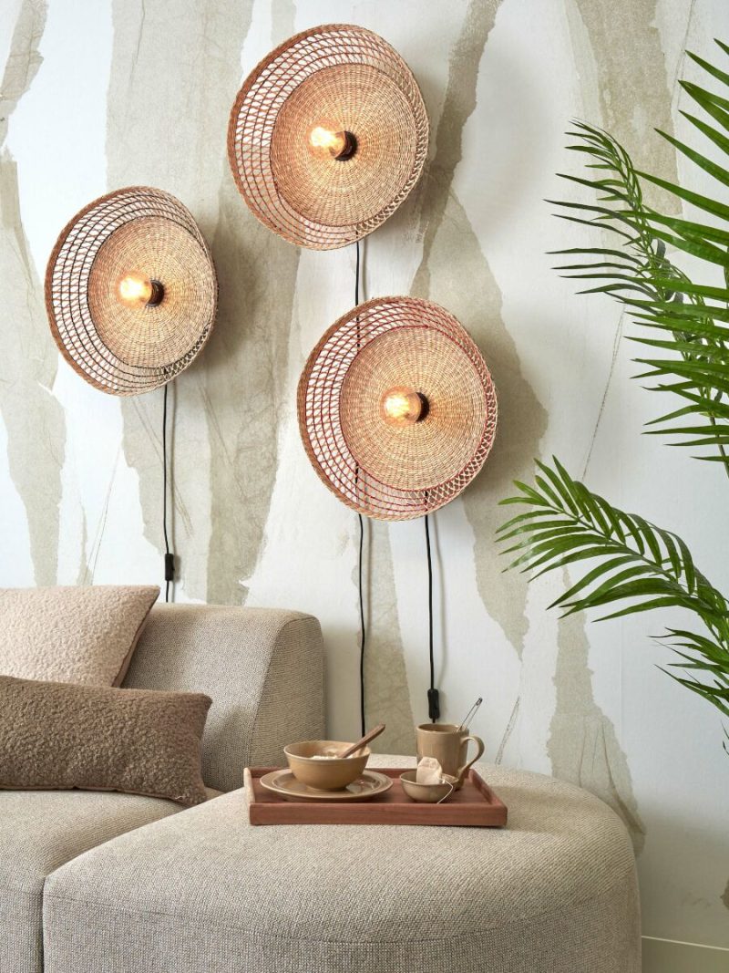 Boheemse wandlamp seagrass rood GOOD&MOJO Pantanal - Afbeelding 5