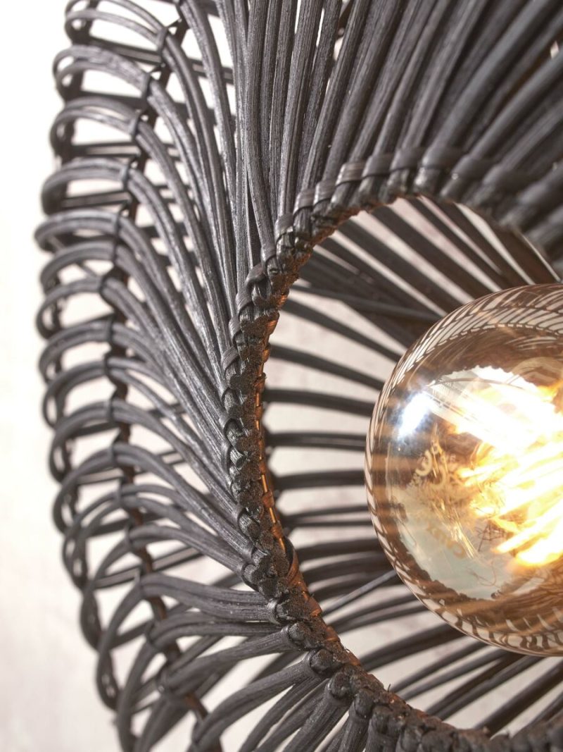 Boheemse wandlamp zwart rotan metaal GOOD&MOJO Zanzibar - Afbeelding 3