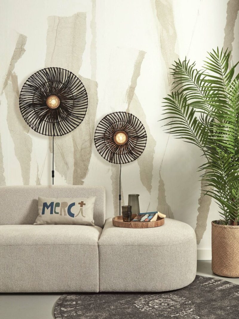 Boheemse wandlamp zwart rotan metaal GOOD&MOJO Zanzibar - Afbeelding 10