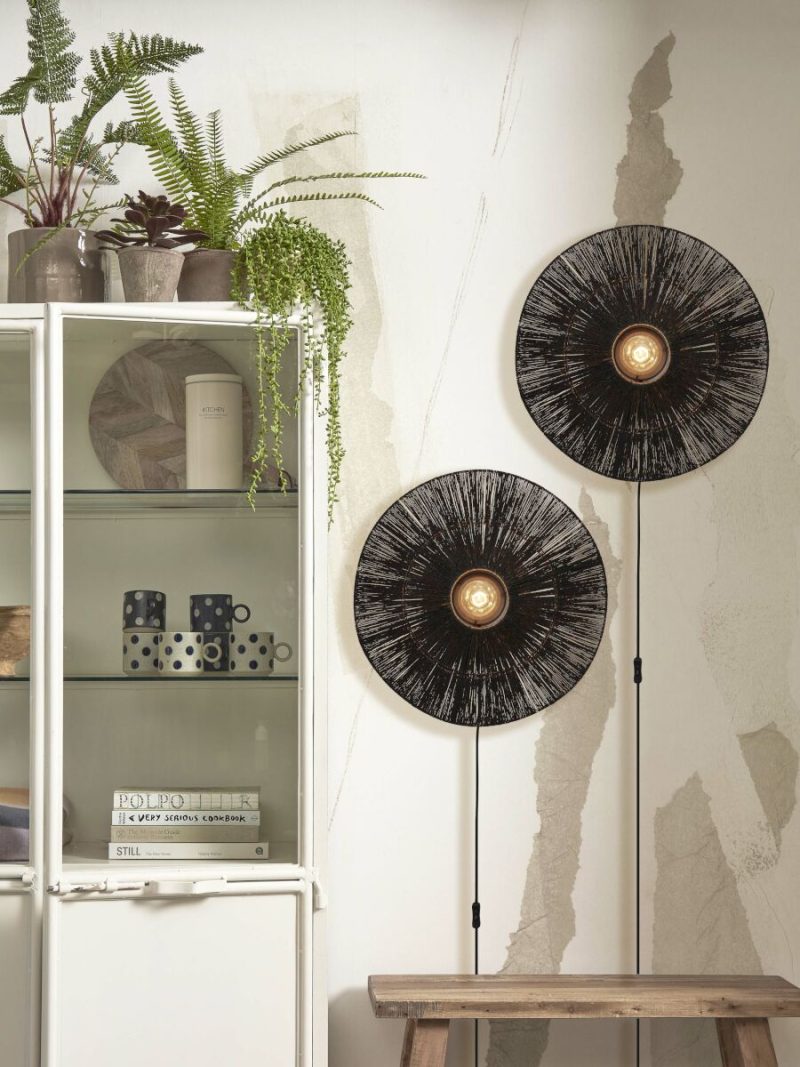 Boheemse zwarte wandlamp riet GOOD&MOJO Iguazu - Afbeelding 5