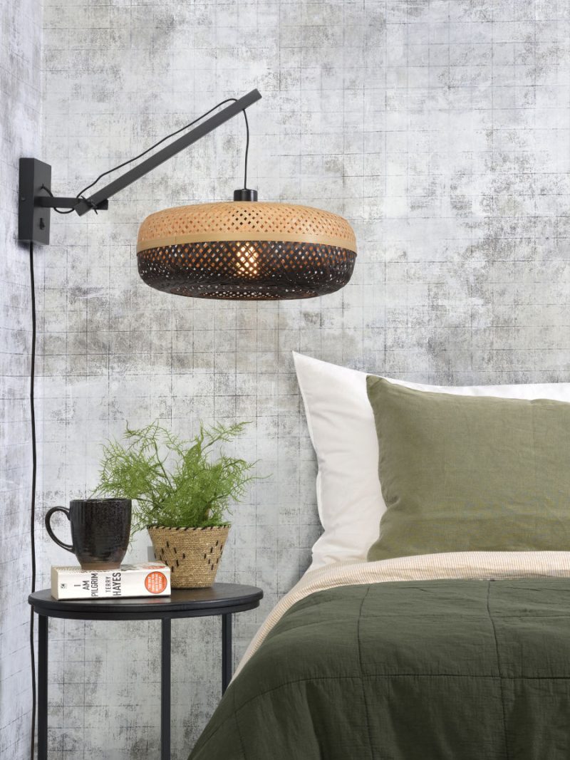 Bohemian bamboe wandlamp naturel zwart GOOD&MOJO Palawan - Afbeelding 5