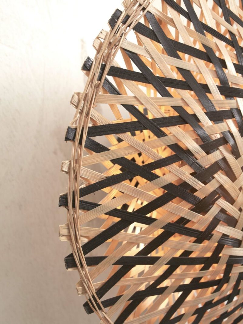 Bohemian bamboe wandlamp naturel/zwart XS GOOD&MOJO Kalimantan - Afbeelding 6