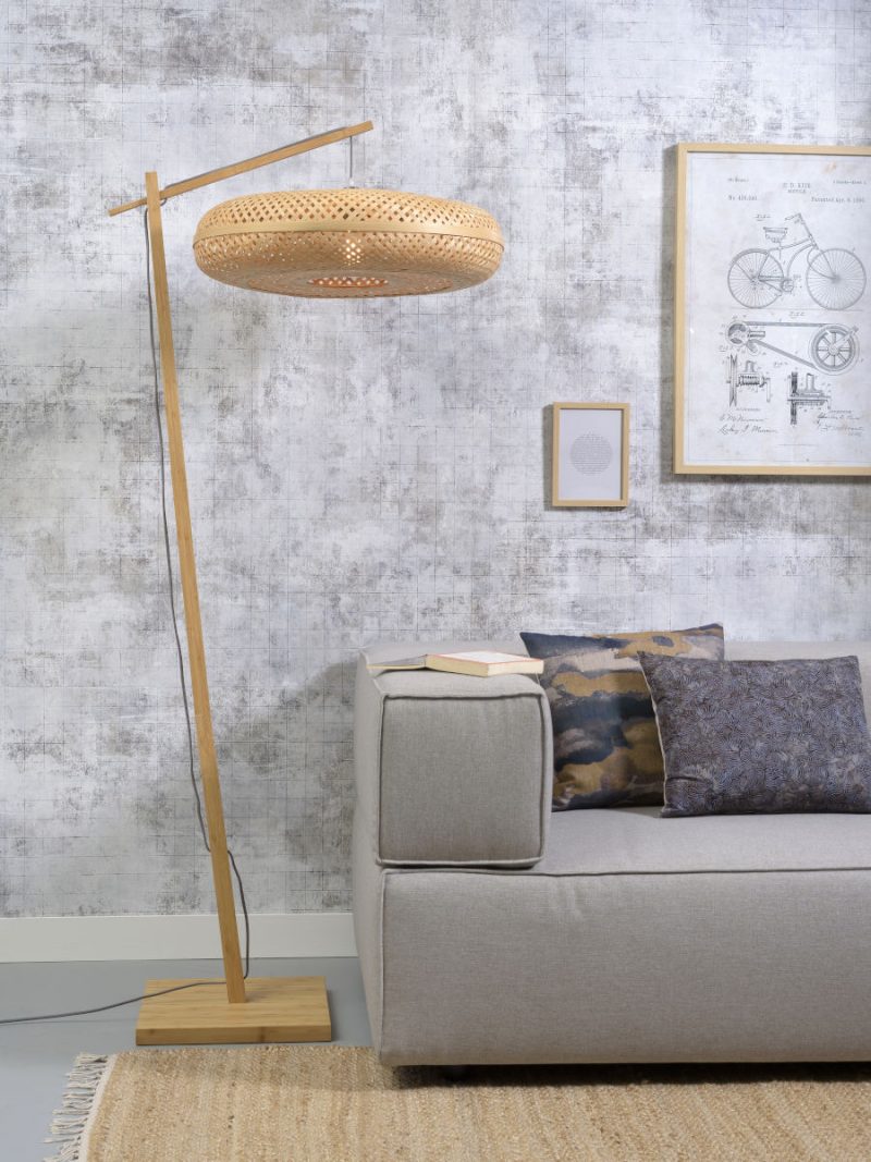 Bohemian naturel bamboe vloerlamp GOOD&MOJO Palawan - Afbeelding 2