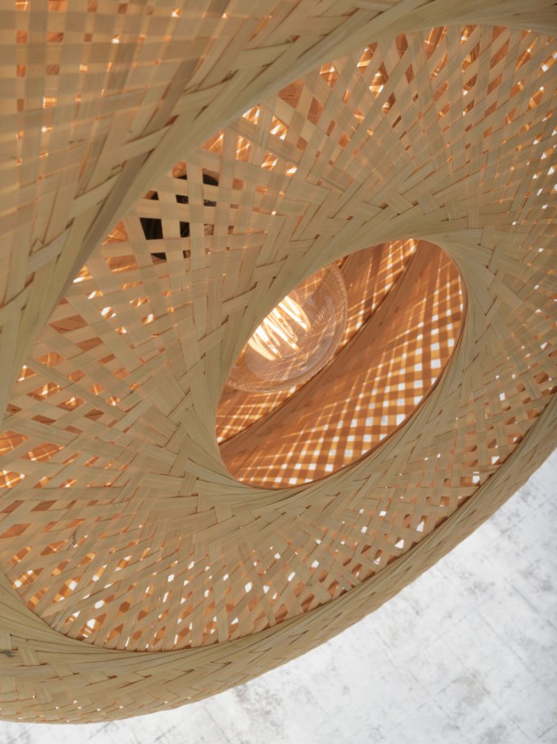 Bohemian naturel bamboe vloerlamp GOOD&MOJO Palawan - Afbeelding 4