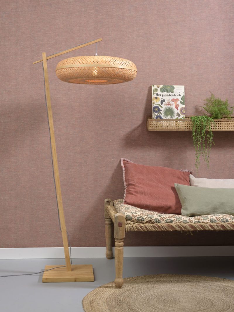 Bohemian naturel bamboe vloerlamp GOOD&MOJO Palawan - Afbeelding 5