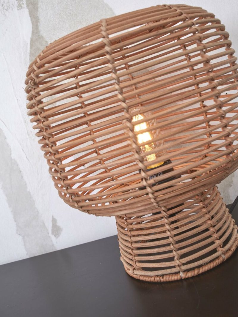 Bohemian naturel rotan tafellamp GOOD&MOJO Tanami - Afbeelding 6