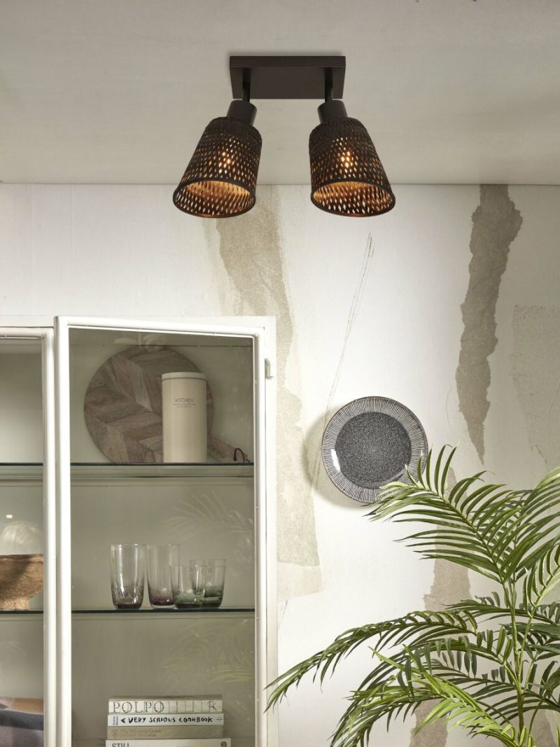 Bohemian plafonniere zwart bamboe GOOD&MOJO Java - Afbeelding 5
