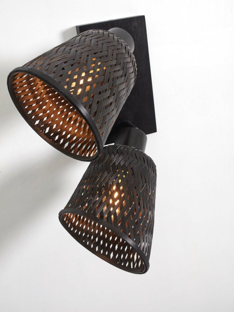 Bohemian plafonniere zwart bamboe GOOD&MOJO Java - Afbeelding 8