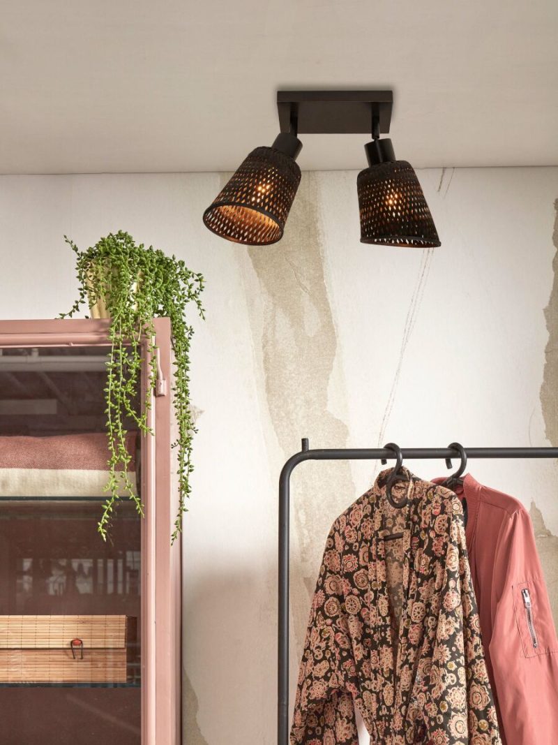 Bohemian plafonniere zwart bamboe GOOD&MOJO Java - Afbeelding 10