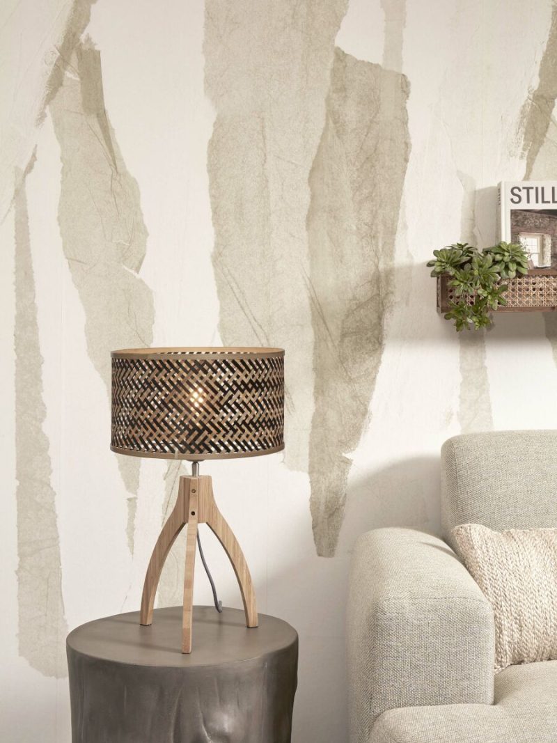 Bohemian tafellamp bamboe naturel zwart GOOD&MOJO Java - Afbeelding 5
