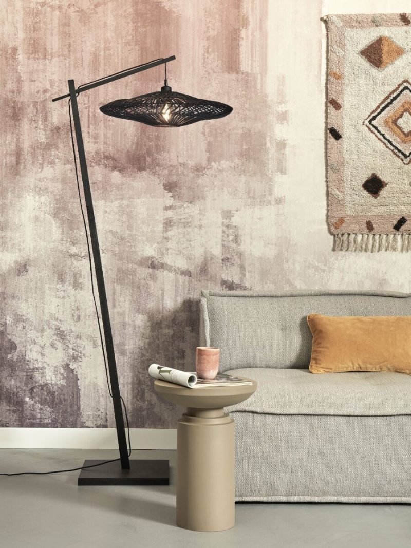 Bohemian vloerlamp bamboe rotan zwart GOOD&MOJO Zanzibar - Afbeelding 2