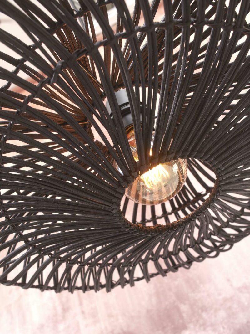 Bohemian vloerlamp bamboe rotan zwart GOOD&MOJO Zanzibar - Afbeelding 6
