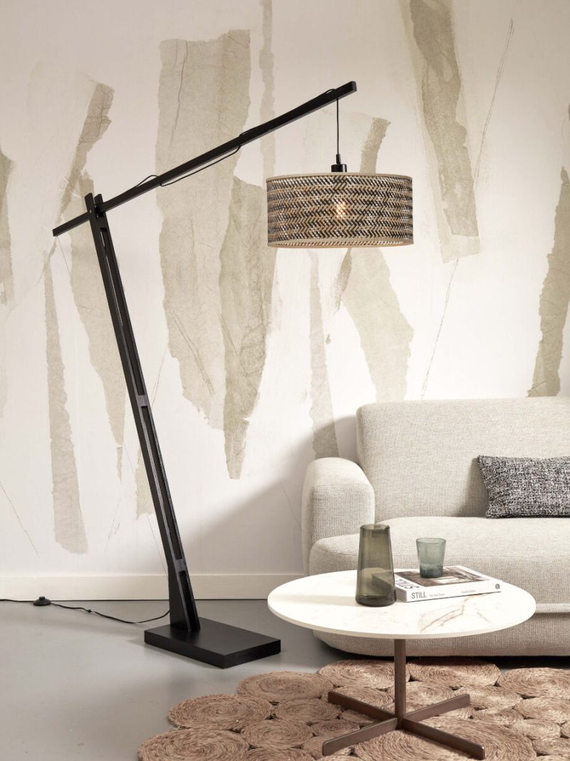 Bohemian vloerlamp naturel zwart bamboe GOOD&MOJO Java - Afbeelding 2