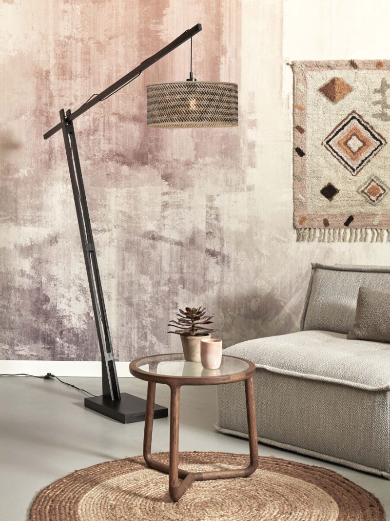 Bohemian vloerlamp naturel zwart bamboe GOOD&MOJO Java - Afbeelding 5