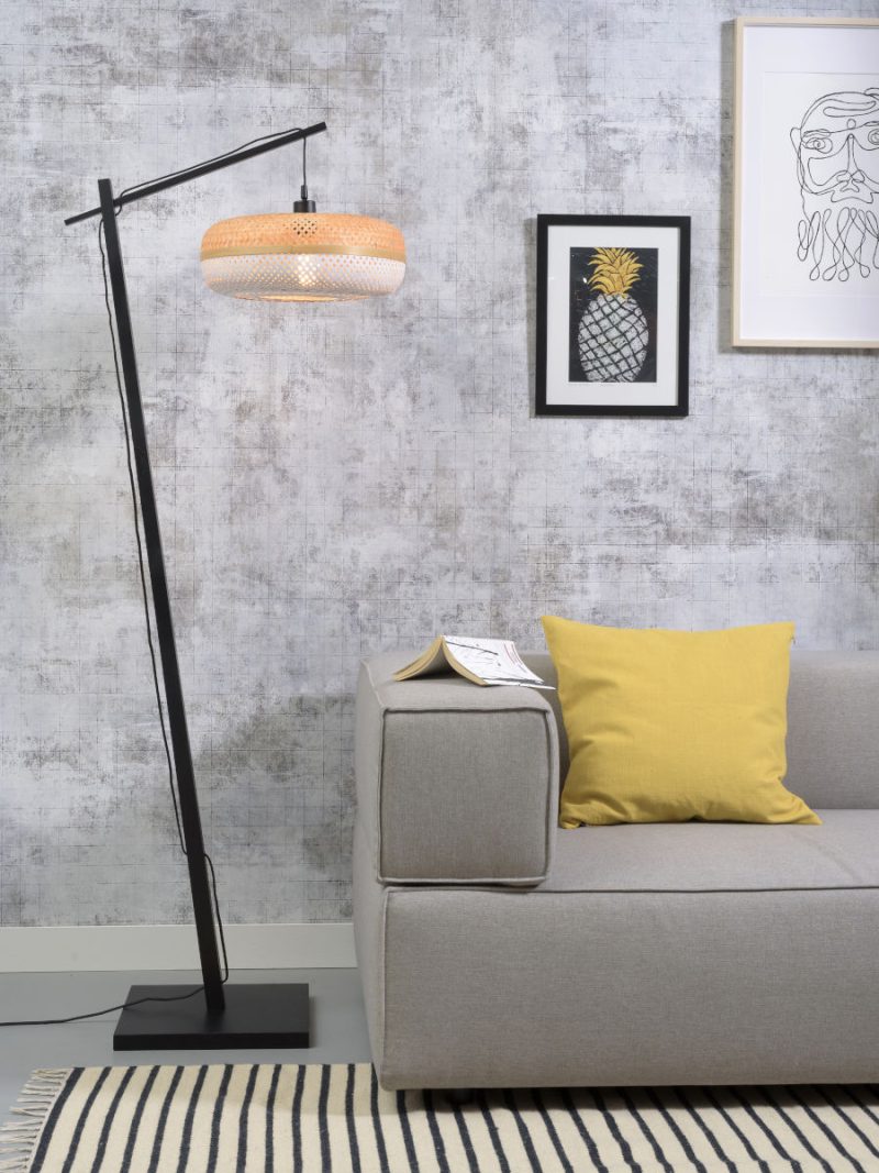 Bohemian vloerlamp wit bamboe GOOD&MOJO Palawan - Afbeelding 2
