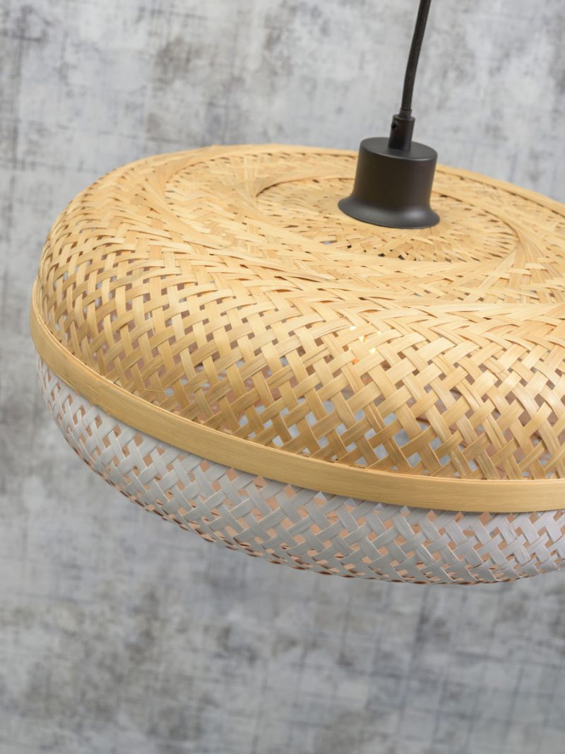 Bohemian witte bamboe wandlamp GOOD&MOJO Palawan - Afbeelding 6