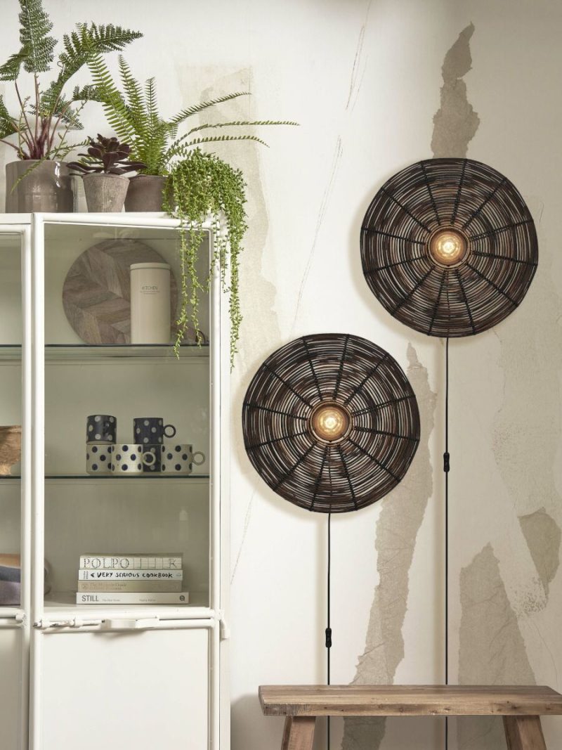Bohemian zwart metalen-rotan wandlamp GOOD&MOJO Tanami - Afbeelding 8