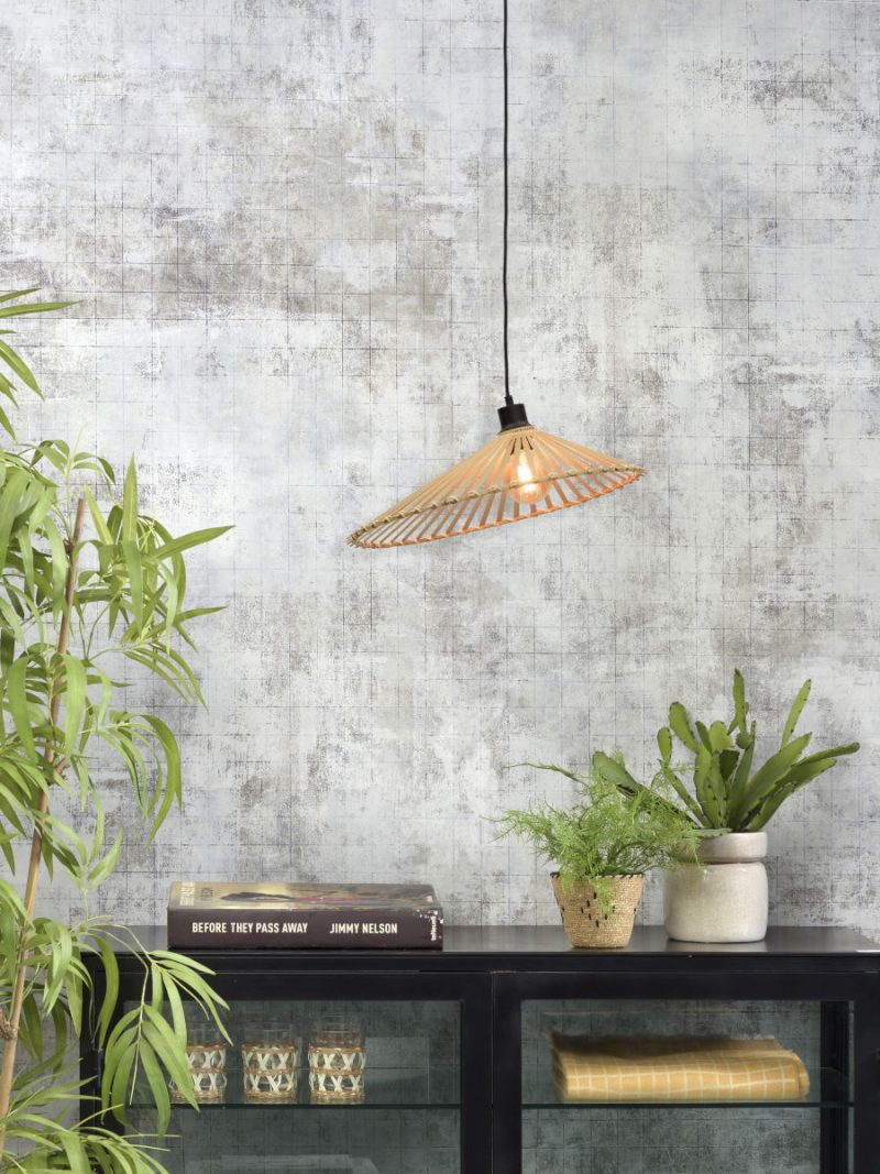 Bohemien hanglamp naturel-zwart bamboe GOOD&MOJO Bromo - Afbeelding 8