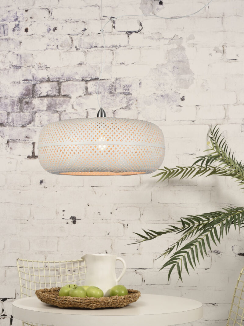 Bohemien hanglamp wit bamboe GOOD&MOJO Palawan - Afbeelding 2