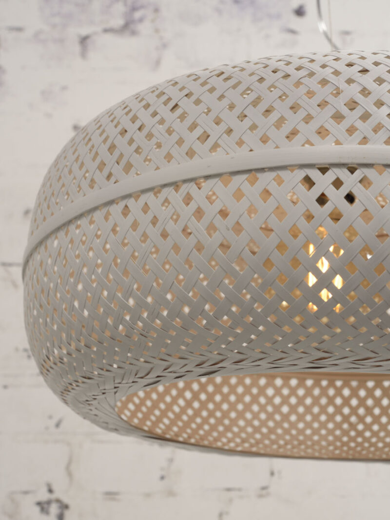 Bohemien hanglamp wit bamboe GOOD&MOJO Palawan - Afbeelding 3