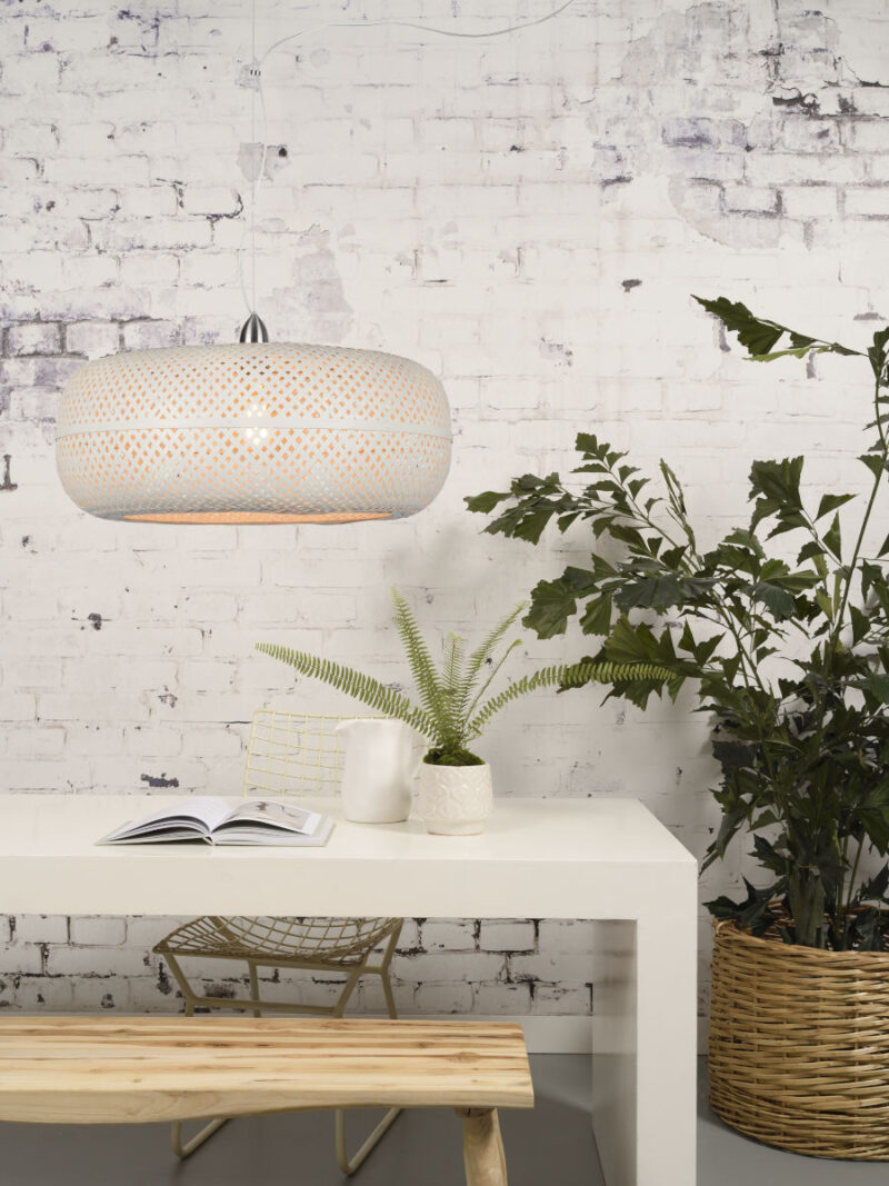 Bohemien hanglamp wit bamboe GOOD&MOJO Palawan - Afbeelding 5