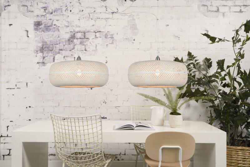 Bohemien hanglamp wit bamboe GOOD&MOJO Palawan - Afbeelding 9
