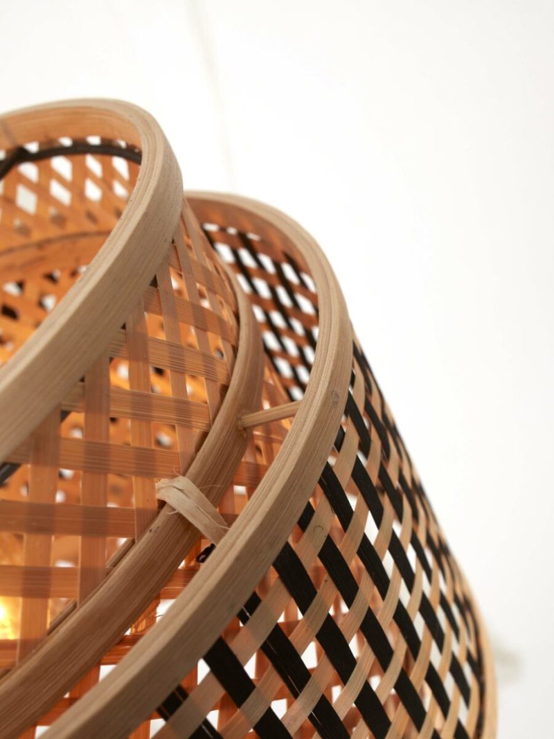 Bohemien vloerlamp naturel bamboe GOOD&MOJO Bhutan - Afbeelding 4