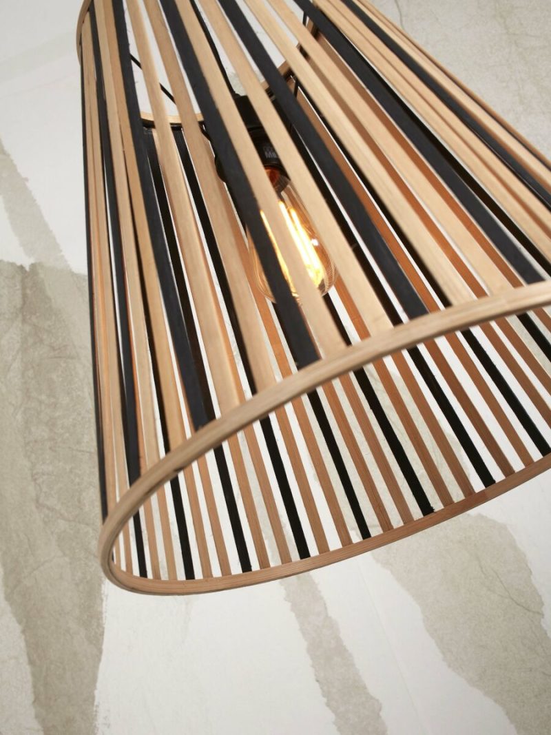 Conische hanglamp bamboe naturel/zwart GOOD&MOJO Merapi - Afbeelding 12