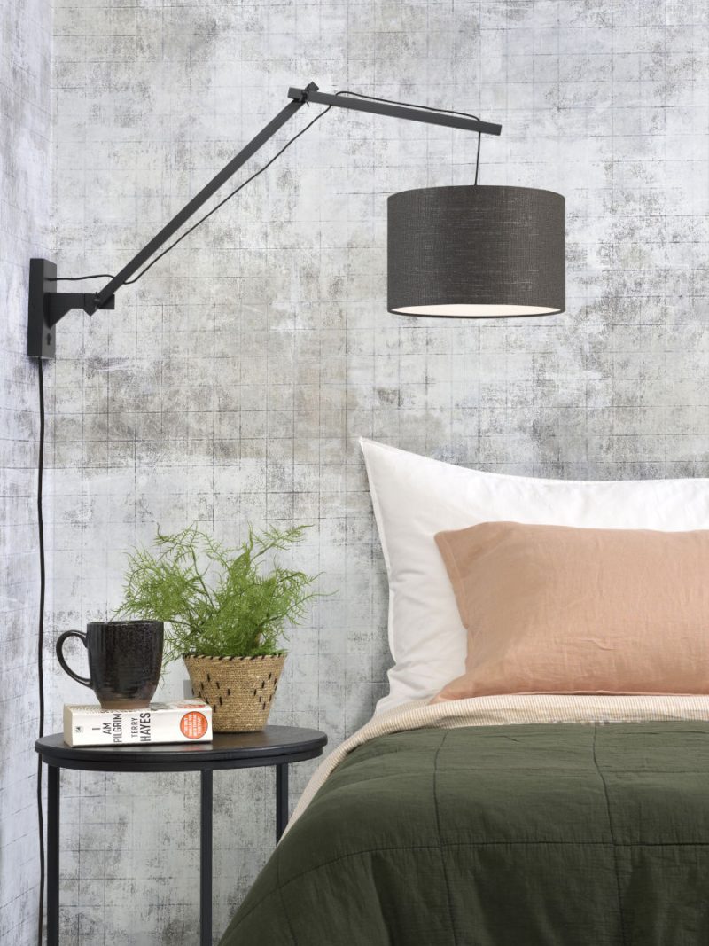 Donkergrijze wandlamp dubbelgewricht GOOD&MOJO Andes - Afbeelding 5