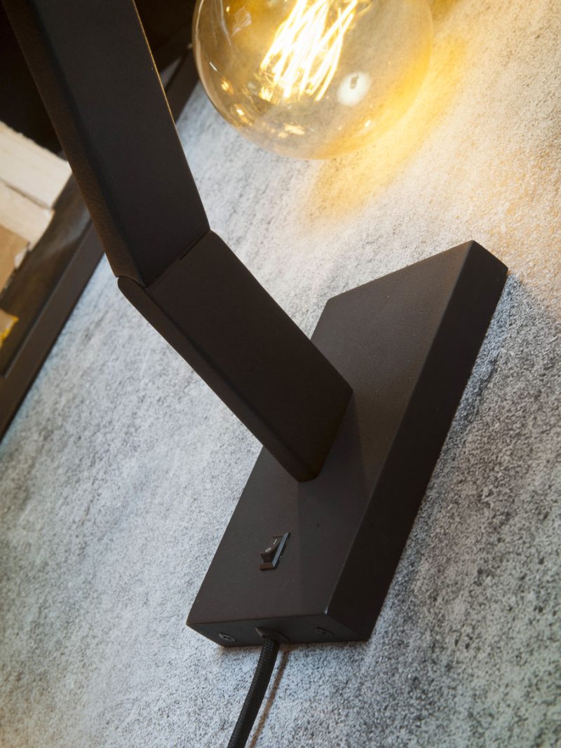 Draaibare conische wandlamp zwart It's About RoMi Biarritz - Afbeelding 3