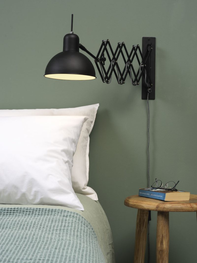 Industriële zwarte wandlamp metaal It's About RoMi Aberdeen - Afbeelding 2