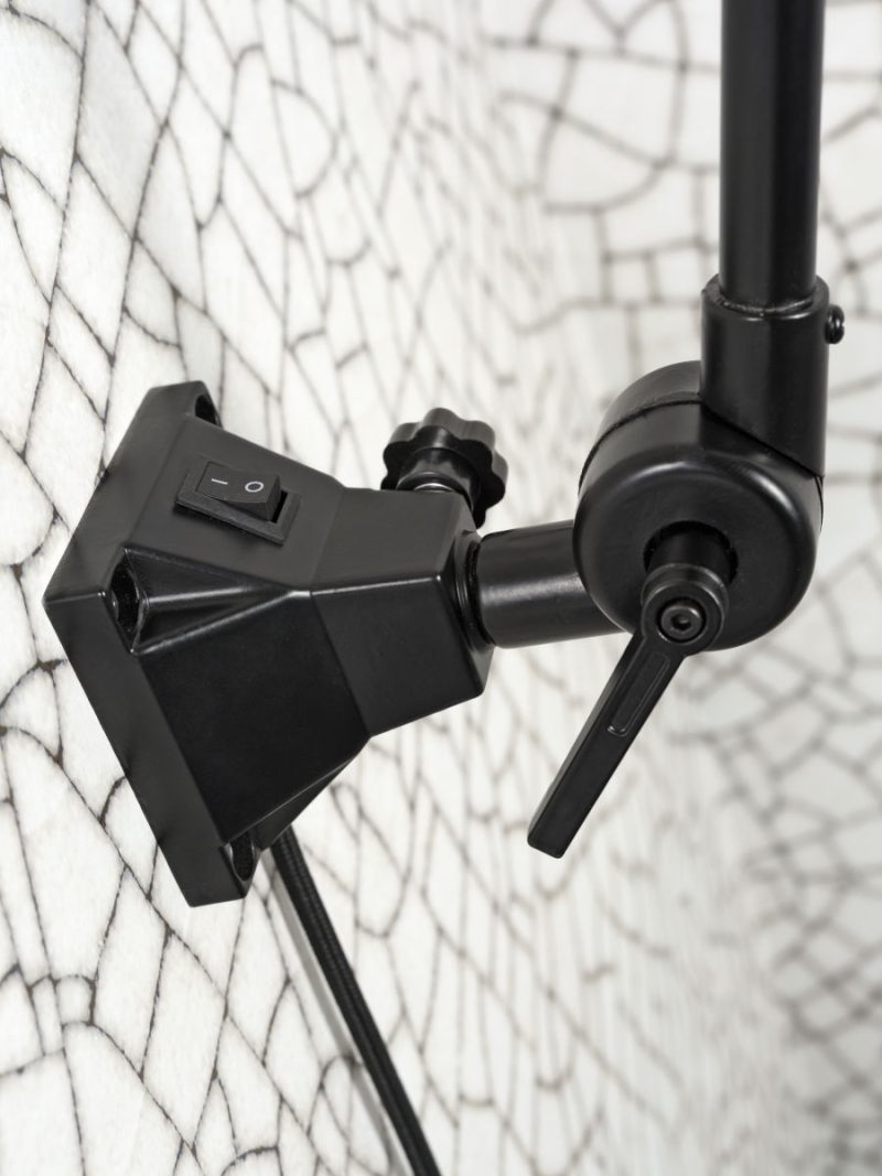 Retro zwarte metalen wandlamp It's About RoMi Amsterdam - Afbeelding 3