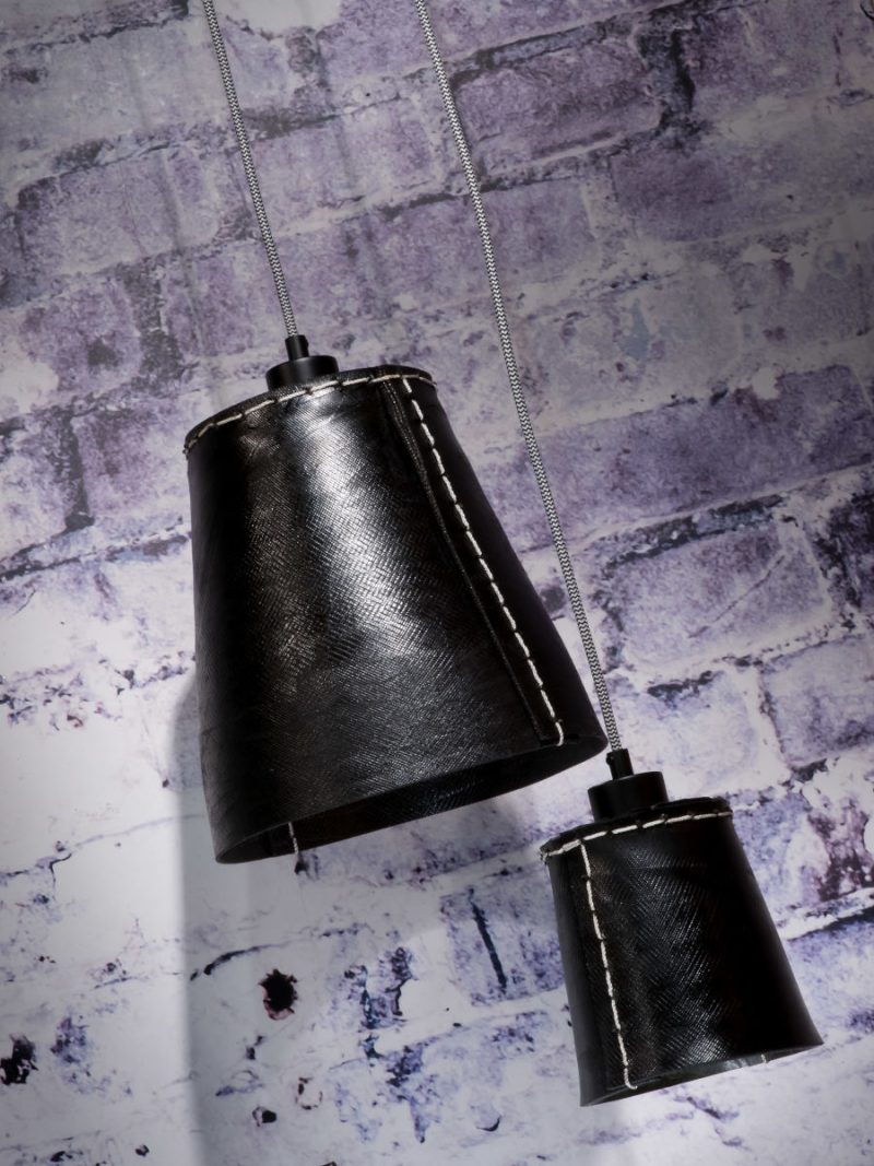 Vintage zwarte rubberen hanglamp GOOD&MOJO Amazon - Afbeelding 4