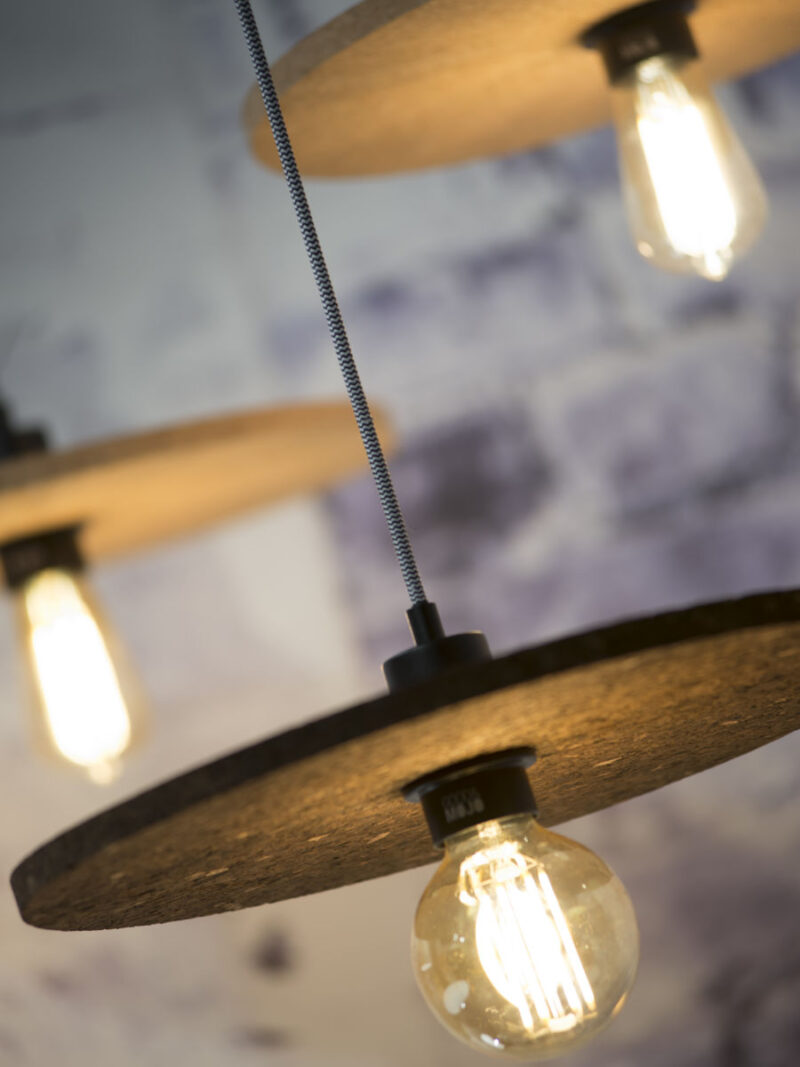 Landelijke naturel ronde hanglamp GOOD&MOJO Algarve - Afbeelding 3