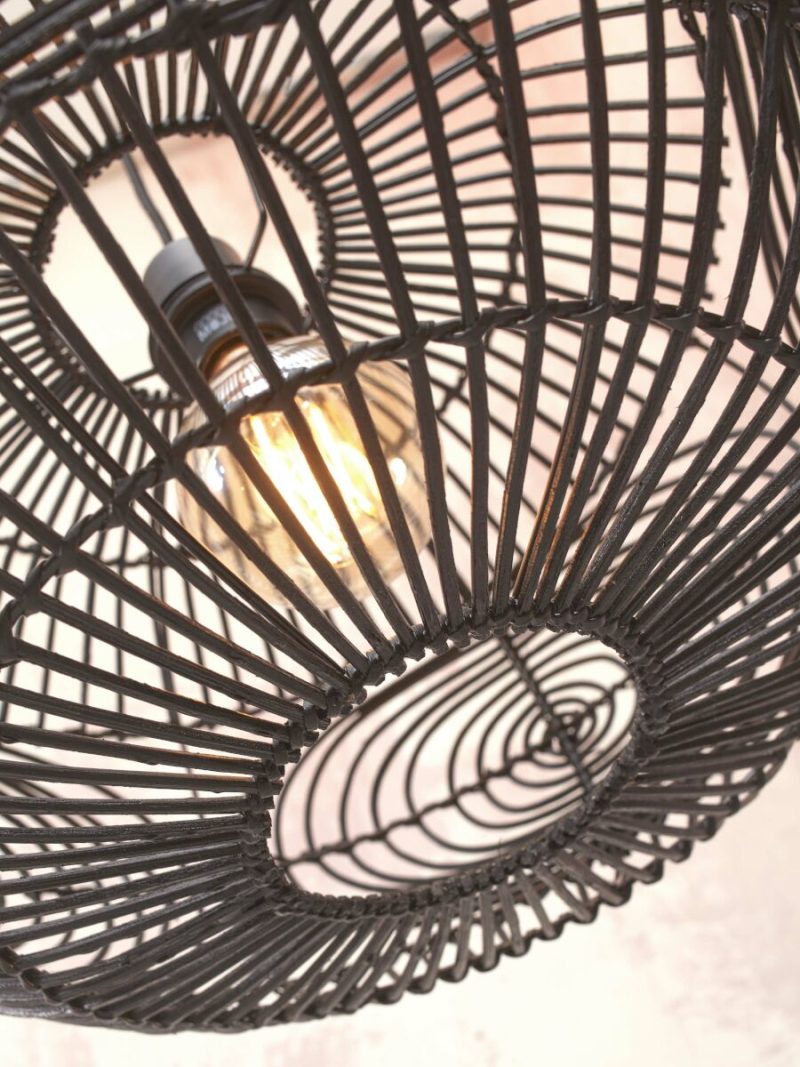 Geweven rotan hanglamp zwart GOOD&MOJO Madeira - Afbeelding 4