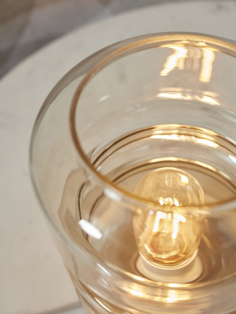 Glas metaal naturel tafellamp klassiek It's About RoMi Verona - Afbeelding 4