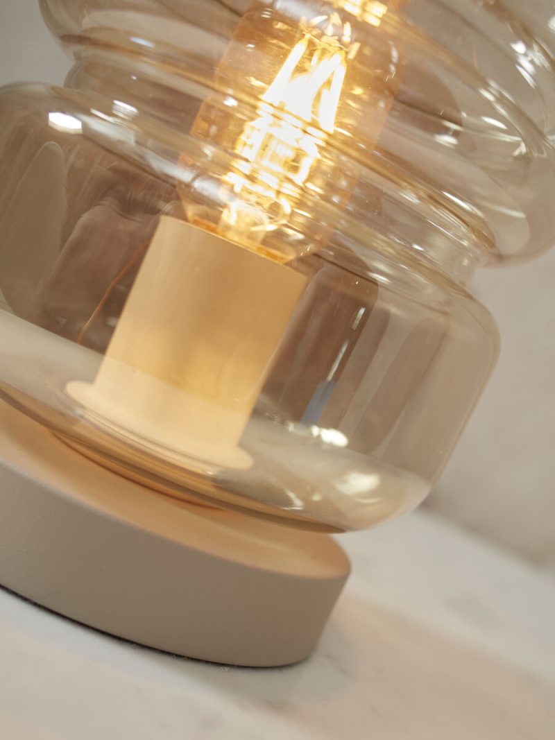 Glas metaal naturel tafellamp klassiek It's About RoMi Verona - Afbeelding 6