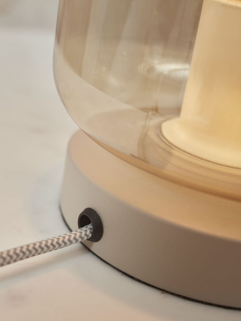 Glas metaal naturel tafellamp klassiek It's About RoMi Verona - Afbeelding 7