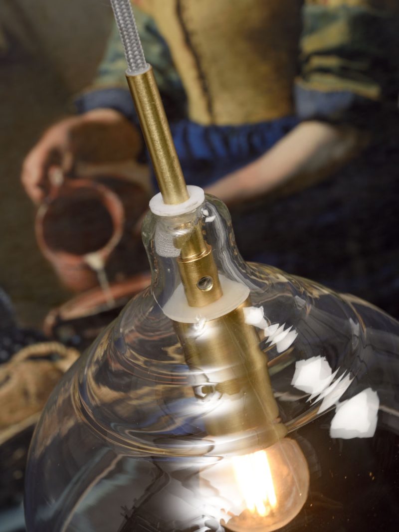 Glazen klassieke gouden hanglamp It's About RoMi Brussels - Afbeelding 4