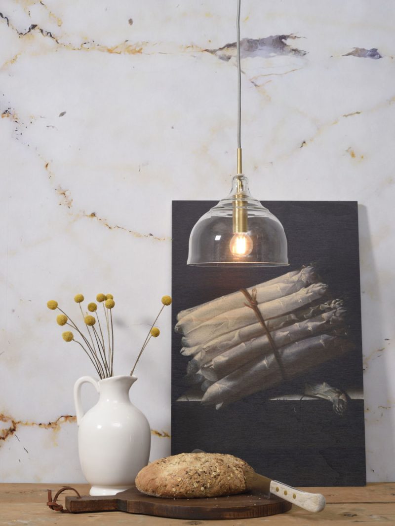 Glazen klassieke gouden hanglamp It's About RoMi Brussels - Afbeelding 8