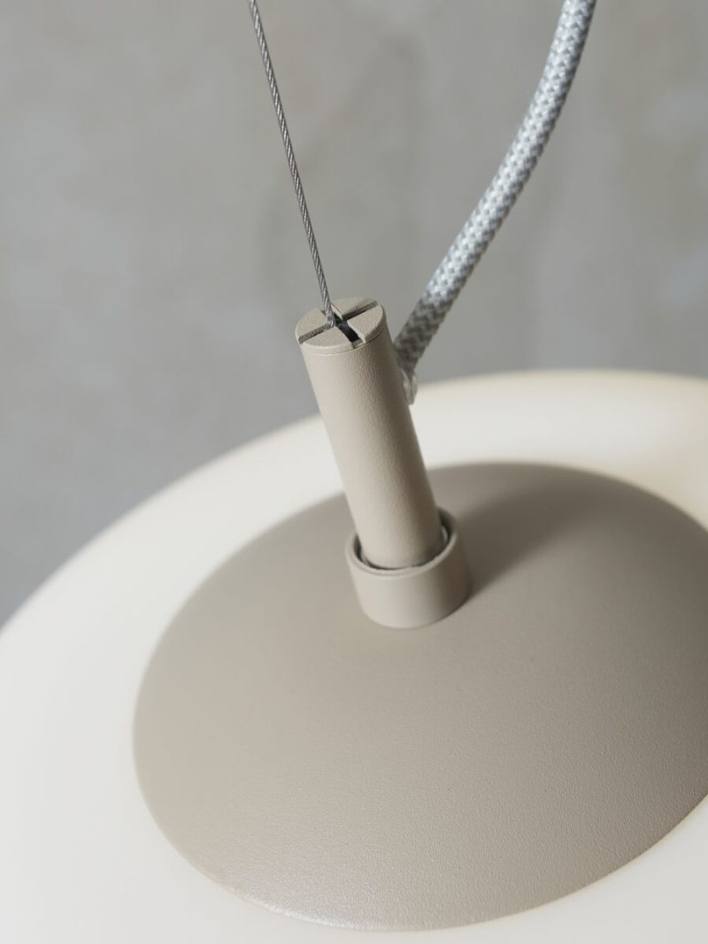 Glazen ronde witte Scandinavische hanglamp It's About RoMi Sapporo - Afbeelding 4