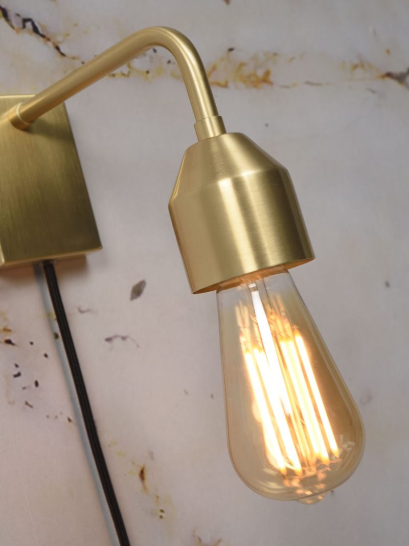 Goud metalen veelvormige wandlamp It's About RoMi Madrid - Afbeelding 3