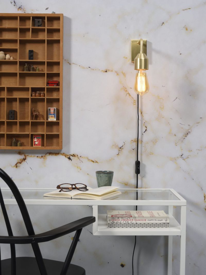 Goud metalen veelvormige wandlamp It's About RoMi Madrid - Afbeelding 7