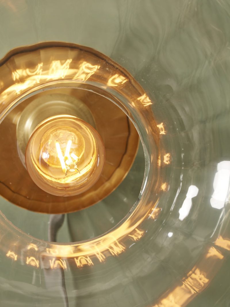 Gouden klassieke glazen plafonnière It's About RoMi Brussels - Afbeelding 3