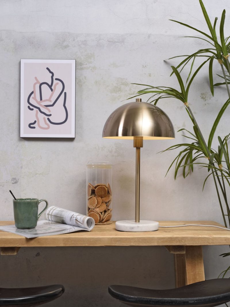 Gouden vintage tafellamp metaal It's About RoMi Toulouse - Afbeelding 5