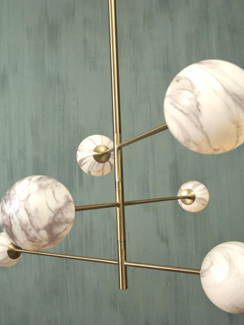 Goudkleurige hanglamp 6-dessinbol halters It's About RoMi Carrara - Afbeelding 4